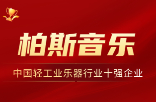 柏斯音樂再獲“中國(guó)輕工業樂器行業十強企業”殊榮